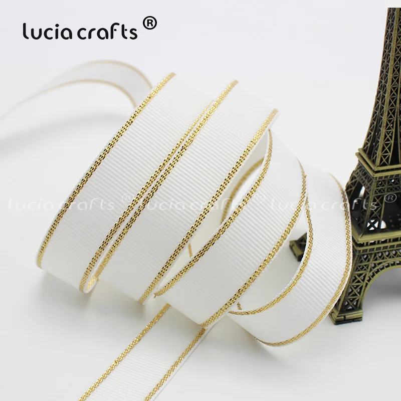 029 white 5y Lucia crafts 6/10/15/25 мм твердая цветная корсажная лента поделки своими руками шитьё вручную Материал вечерние Свадебные украшения T0401 - Цвет: 029 white 5y