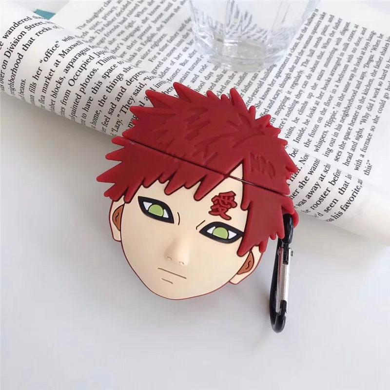 Чехол для AirPods 2 чехол NARUTO Gaara мягкий силиконовый наушников Apple Airpods защитный с