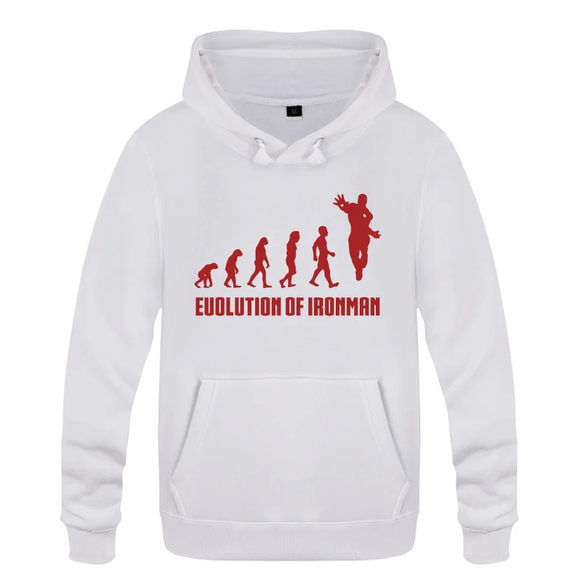Evolution of Ironman толстовки, новинка, мужские флисовые пуловеры с капюшоном, толстовки