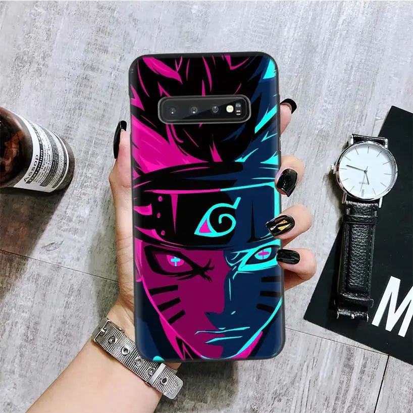 BA081-2 Наруто Аниме Темный мультфильм черный чехол для телефона samsung Galaxy S10+ Plus Lite Note 10 9 8 S9 S8 J4 J6+ Plus S7 S6 Edge cap - Цвет: BA081-2