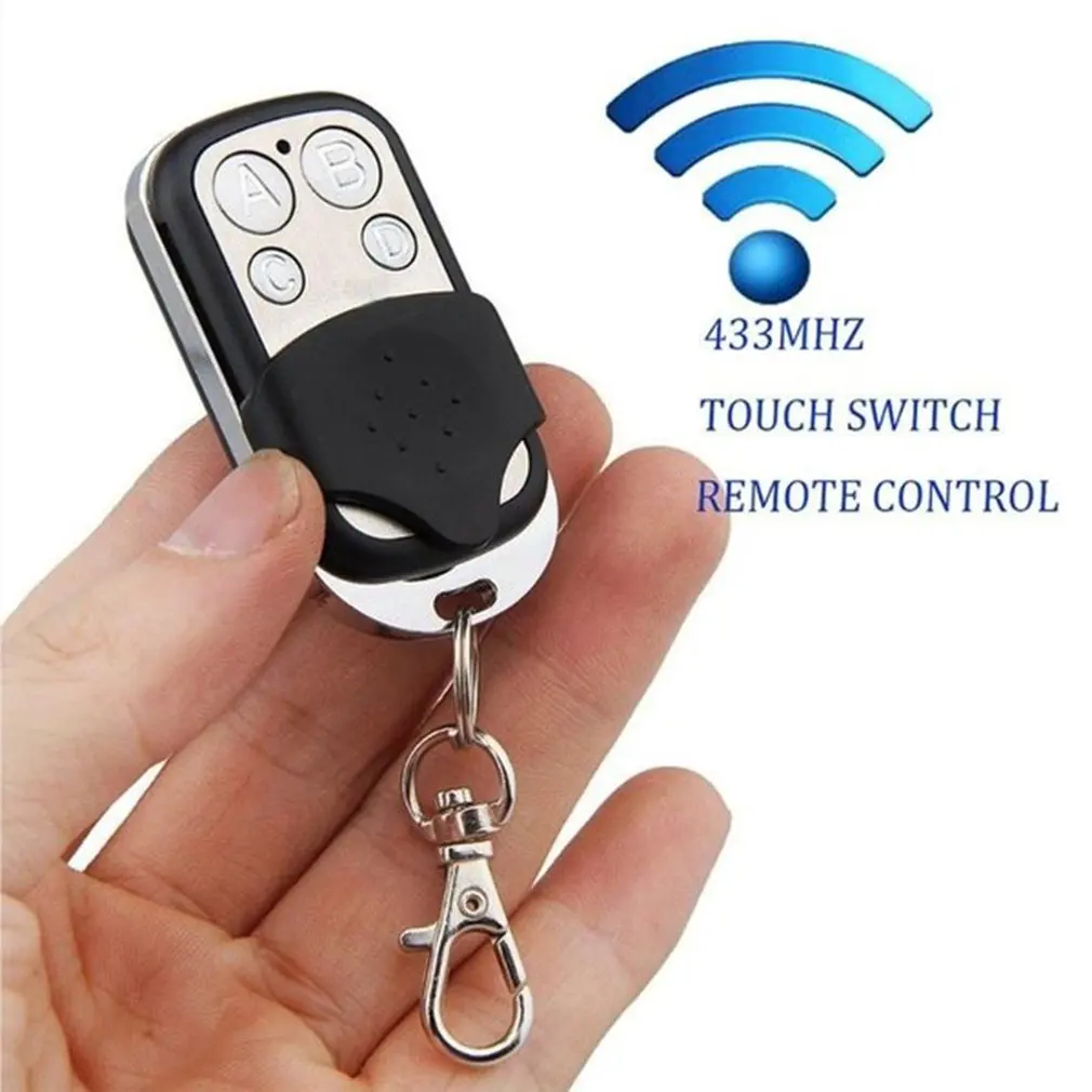 Universal 4 Buttons ABCD Wireless RF Remote Control433 MHz Electric Gate Garage Door Remote Control Key Fob Controller