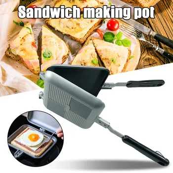 

Grilled Sandwich Panini Maker Pancakes Baking Frying Pan Nonstick Flip Pan UD88