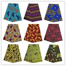 Последние полиэстер африканская ткань Анкара гарантированный настоящий голландский воск 6 ярдов 1001