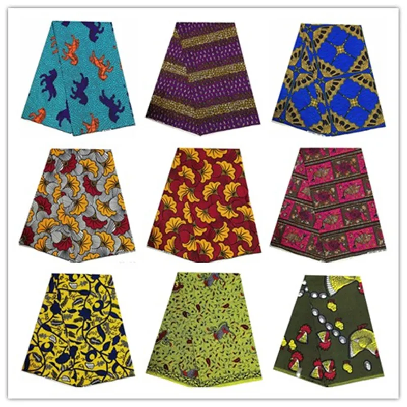 Tanie Ostatnie 100% poliester afrykański tkaniny Ankara gwarantowane prawdziwy holenderski wosk prawdziwy holenderski wosk 6 metrów 1001