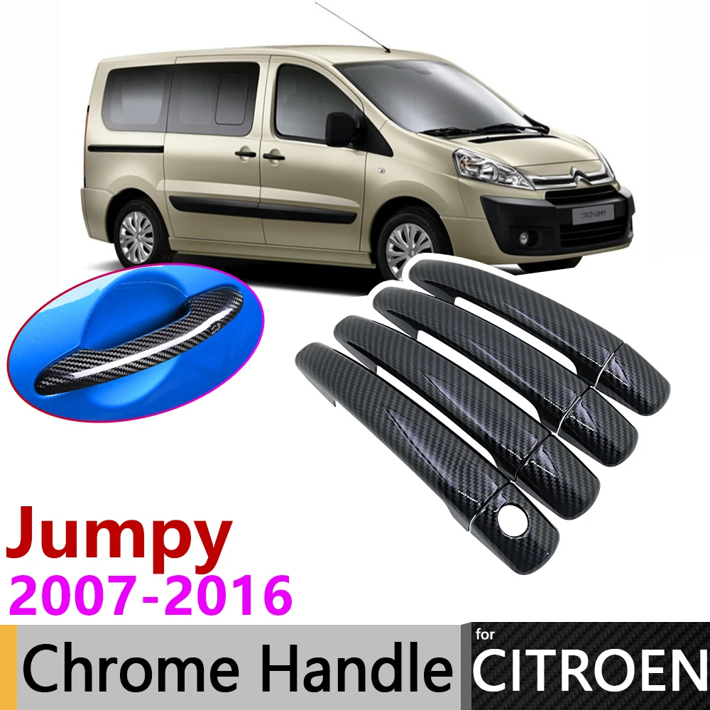 Chrom Carbon Faser Auto Türgriff für Toyota ProAce Citroen Versand Peugeot  Expert 2017 ~ 2022 2018 2019 2020 2021 Abdeckung Aufkleber Schlüssel Kappe  zubehör - AliExpress