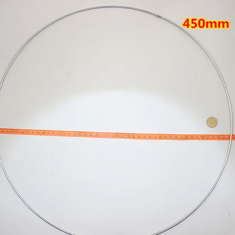 1 шт 35 мм-200 мм Ловец снов Reve кольца Висячие круглые Cercle хорошее сварное железо Pour Attrape Reve Net DIY Ювелирные Разъемы - Цвет: 450mm
