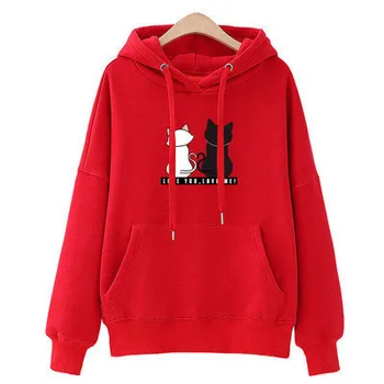 

Factory Direct Hooded Hoodie Women's 2019 Autumn And Winter Korean-style Loose-Fit WOMEN'S Top Versatile Stylish-Style Wholesale