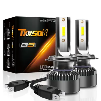 

TXVSO8 Mini H4 Led 50W 12V Car Headlight 6000K 10000LM H1 H7 9005 HB3 9006 HB4 H8 H9 H11 Universal CSP Led Headlight Bulbs Lampa