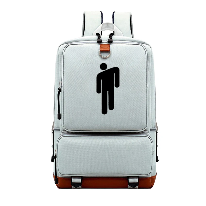 Mochila Mujer, Светящийся рюкзак Billie Eilish, кожаный мужской рюкзак для ноутбука, рюкзак на молнии, Женская дорожная школьная сумка, сумка для книг, Sac A Dos Femme