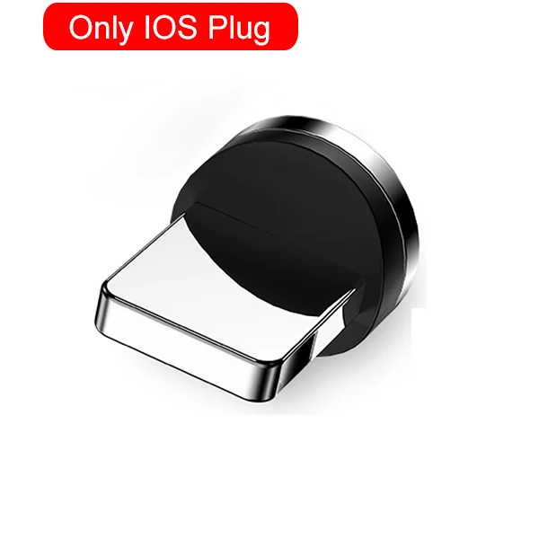 Olny IOS plug Suntaiho Магнитный зарядный кабель Micro USB кабель для iPhone 11 Pro samsung Xiaomi Быстрая зарядка usb type C светодиодный кабель для зарядки - Цвет: Olny IOS plug