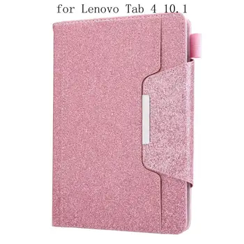 

Case Auto Sleep /Wake Up Flip PU Leather Cover For Lenovo Tab4 10.1 TB-X304N TB-X304F TB-X304L Smart Stand Folio Case+gifts
