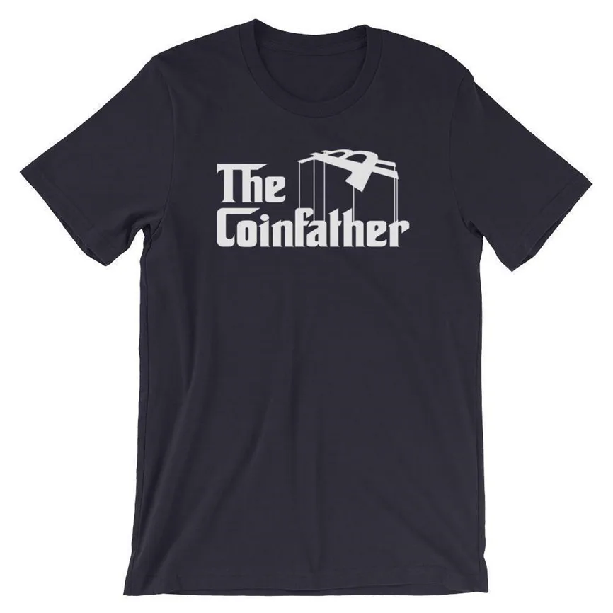 В Coinfather пародия футболка Винтаж Графический Футболка | Мужская одежда
