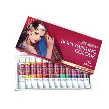 

12 Color Children's Body Paint Masquerade Oil Color Face Drama Paint Makeup Tool
