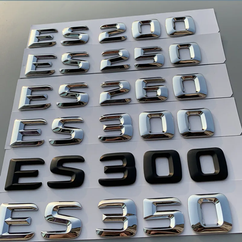 

Chrome DIY Letter number for Toyota Lexus ES200 ES250 ES260 ES300 ES350 IS250 IS300 IS350 GS300 GS430 badge car trunk Sticker