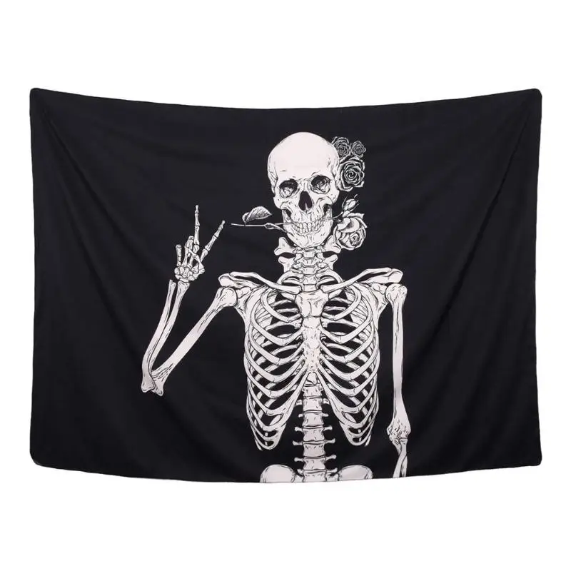 Skull05 Мандала с принтом черепа гобелен Настенное подвесное одеяло коврик для йоги Спальня Декор пляжное полотенце в богемном стиле скатерть гобелен с хеллоуинской тематикой - Цвет: Skull05