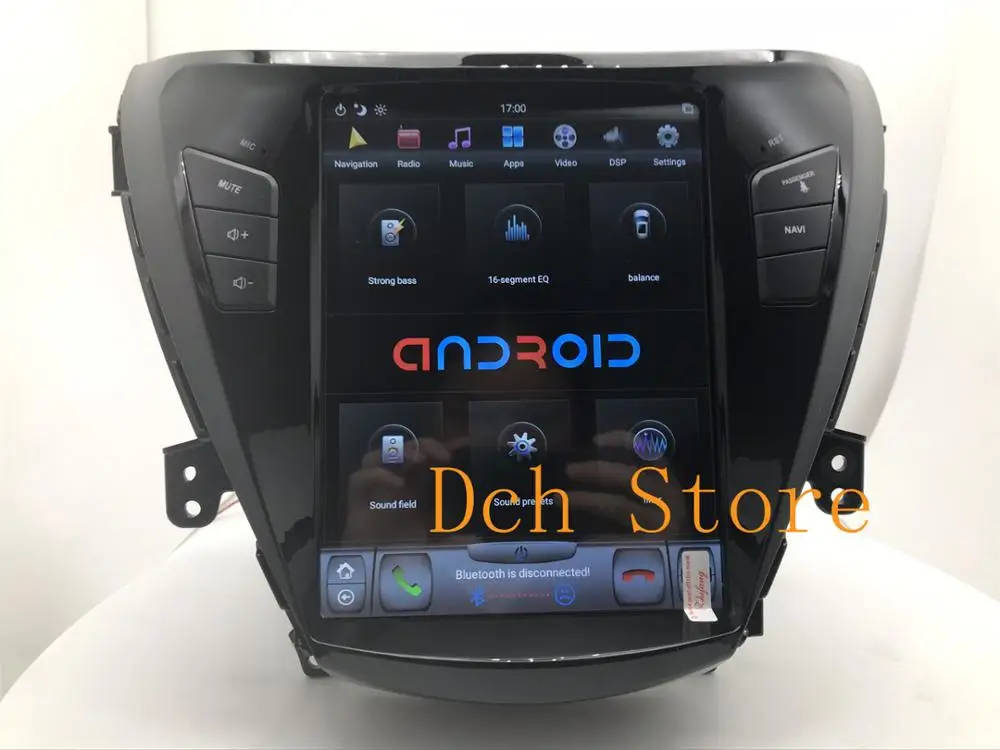 Автомобильный DVD плеер Tesla с GPS навигацией 10 4 дюйма Android 9 0 для hyundai elantra Avante 2011 2012 2013