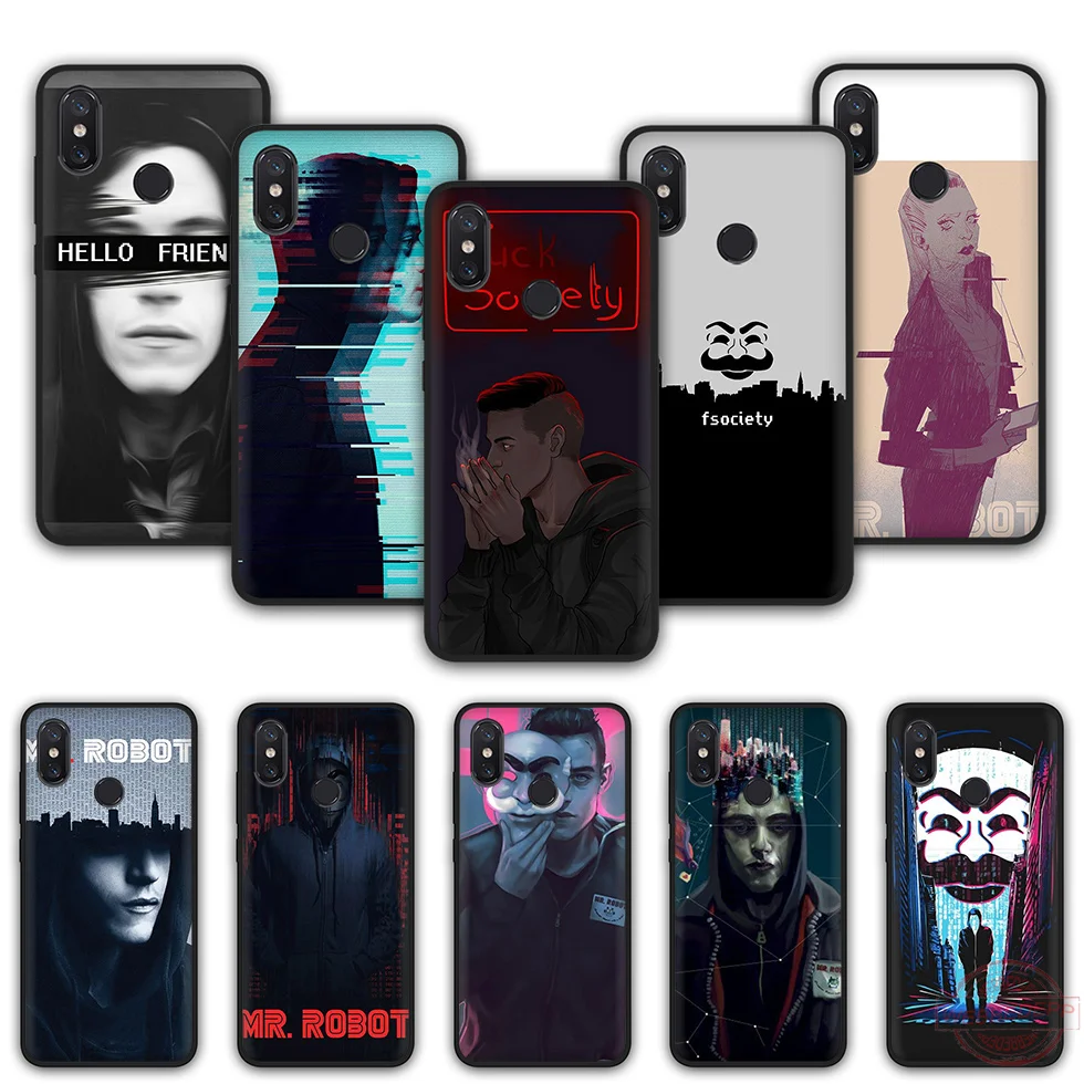WEBBEDEPP Mr Robot Fashion Soft Silicone Phone Case for Xiaomi Mi 6 8 A2 Lite A1 F1 9 MAX 3 SE |