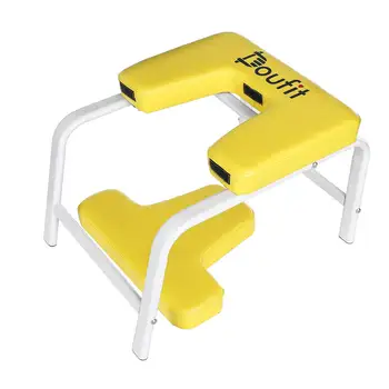 

Doufit Home Yoga Inversion Bench Headstand Chair Training Fitness Handstand Stool Workout Exercise Equipment for Beginner Yogis
