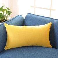Housse de coussin en coton et lin, taie d'oreiller de couleur unie, pour chambre à coucher, hôtel nordique, canapé, maison, 30x50cm 5
