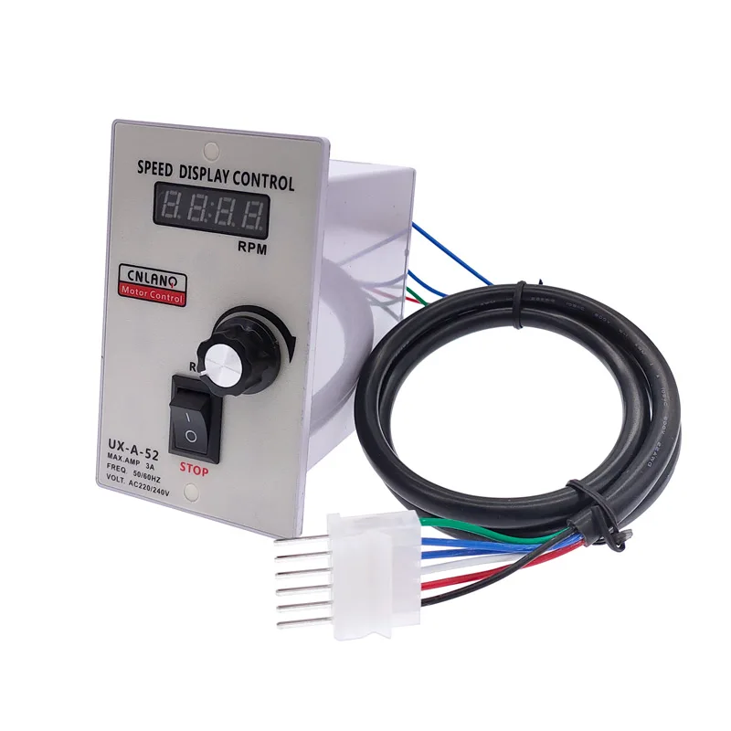 Motor Speed Controller Digital display 400W AC 220V Pinpoint Regulator Forward & Backward 50/60hz UX-A-52