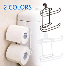 Настенный держатель для бумажных полотенец, 2 рулона, органайзер для ванной комнаты, подставка для салфеток, держатель для туалетной бумаги