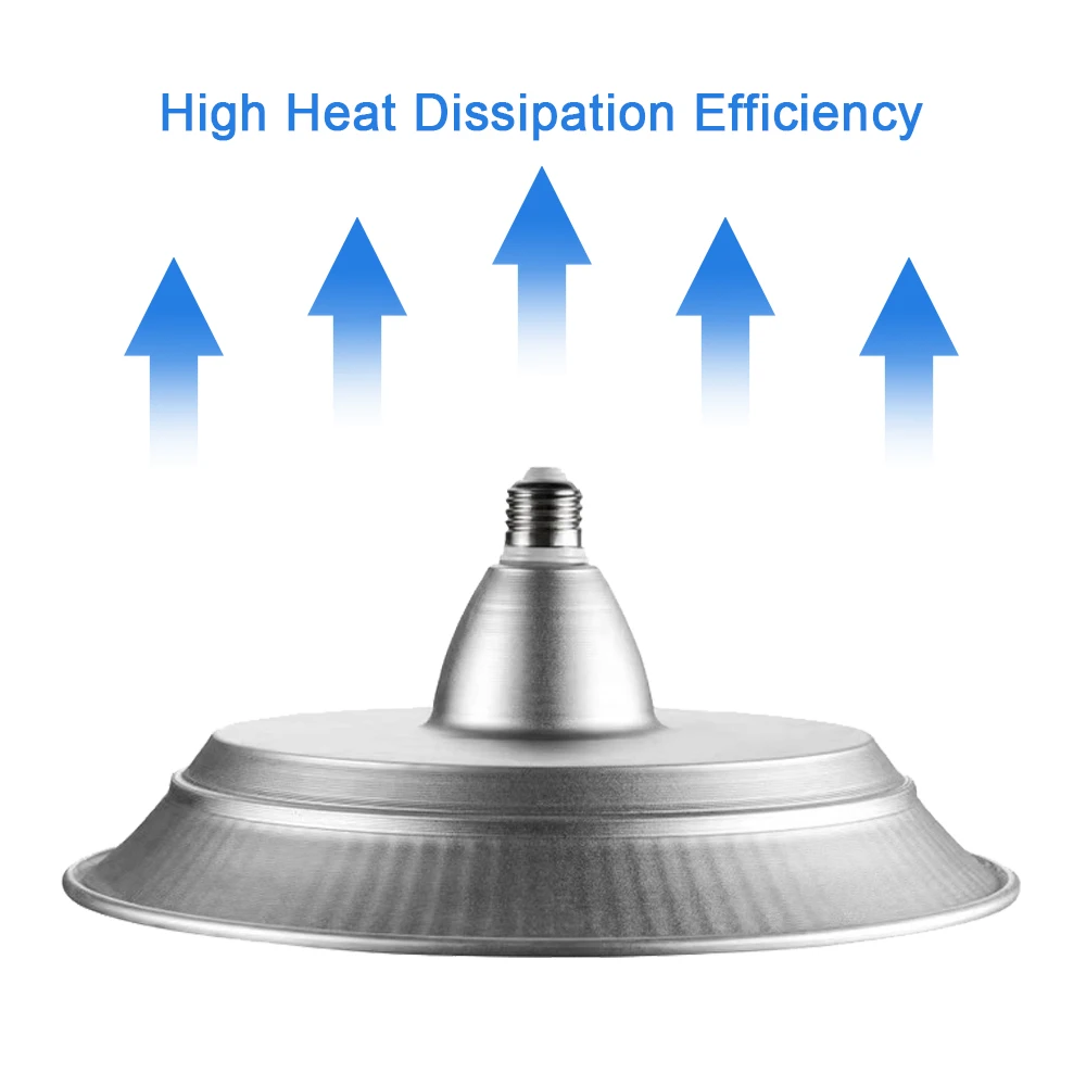 E27 100W UFO Led High Bay Light 80W Led Workshop Lamp Dimming 50W Industrial Lamp 6000K Factory Lighting