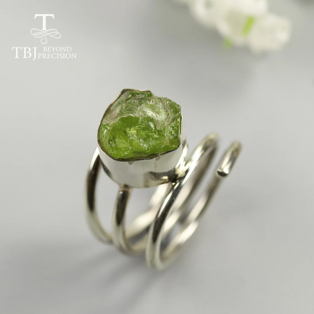 Anillo En Bruto De Piedras Preciosas nico Hecho A Mano palo Natural 