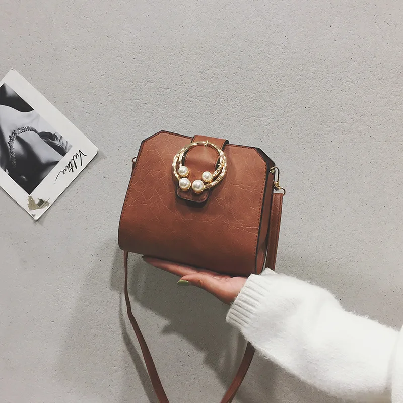 

New Style Fashion Simple bai da xiao Square Bag Versitile Fashion Retro Handbag Cool Trend Shoulder Bag