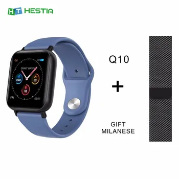 

Q10 Large Color Screen Smart Watch Multi-sports Modes Smart Bracelet Silicone Band + Steel Band IP67 Waterproof Smaert Bracelet