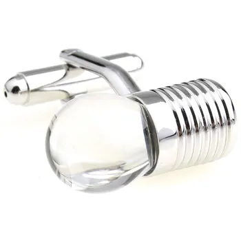 

Gemelolandia electrician cufflinks light bulb shirt cufflinks mens Original gift
