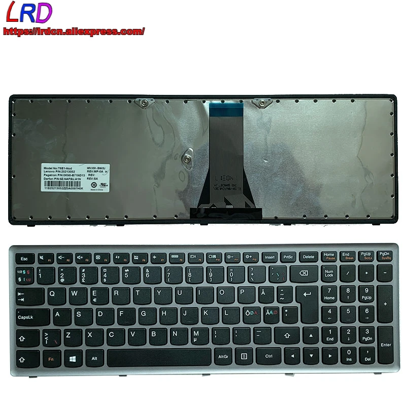 NDC Скандинавская Клавиатура для ноутбука Lenovo G500S G510s G505s S510P Flex1 15 Z510 25213052 25213022 25212992 |