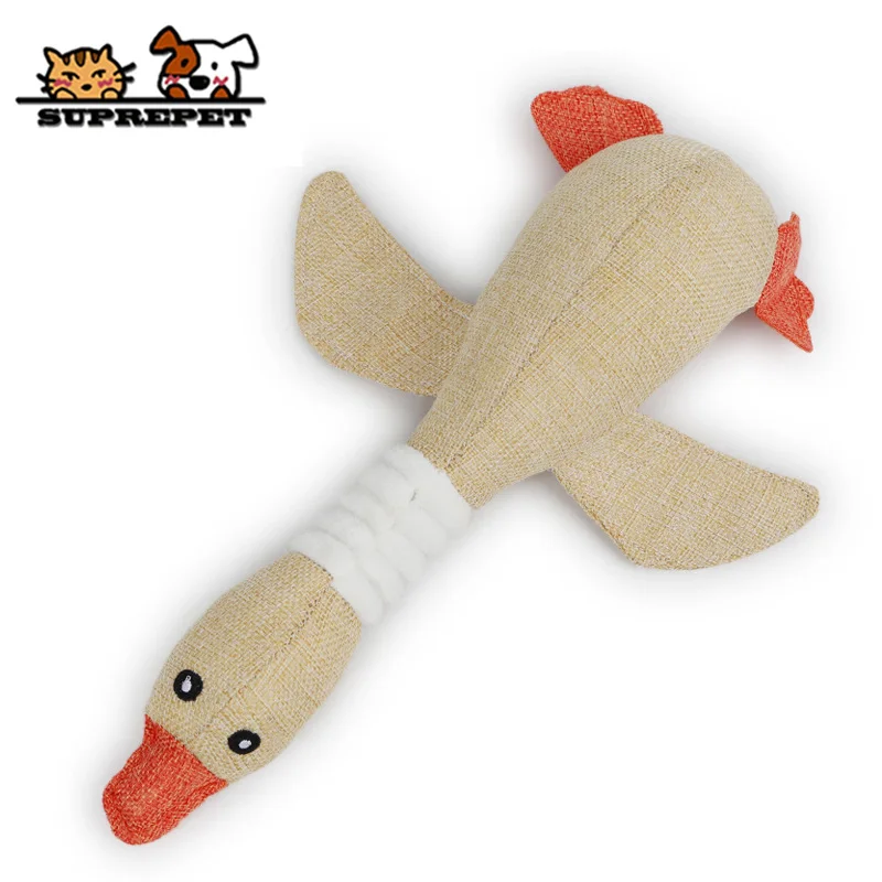 SUPREPET игрушка для собак дикие гусиные игрушки для кусания и жевания пищалка игрушка плюшевый утка игрушка Взаимодействие игрушки Кот игрушка звук игрушки товары для собак