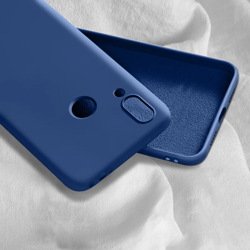 DBlue Роскошный жидкий силиконовый чехол для XiaoMi Mi9 SE 9T Mi 9 RedMi Note 7 Pro K20 Pro для XiaoMi 8 Lite Mix 3 Силиконовый мягкий чехол для телефона - Цвет: DBlue