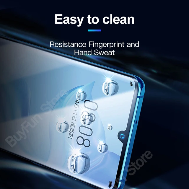 Protecteur d'écran 9H en verre trempé 256 pour Huawei Mate 20 et 30 Lite,  film conviviale ré anti empreintes digitales - AliExpress