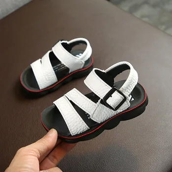 

2020 New Soft Bottom Rubber Kids Sandals For Girls Boys Chidlren Beach Anti-slip Sandals Baby Toddler Summer Sandals Size 22-31