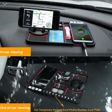 Non Slip Silikon Auto Anti-Slip Matte Auto Sticky-Halter Anti Slide Dash Telefon Montieren Parkplatz Nummer Karte auto Pad Matte Gadget