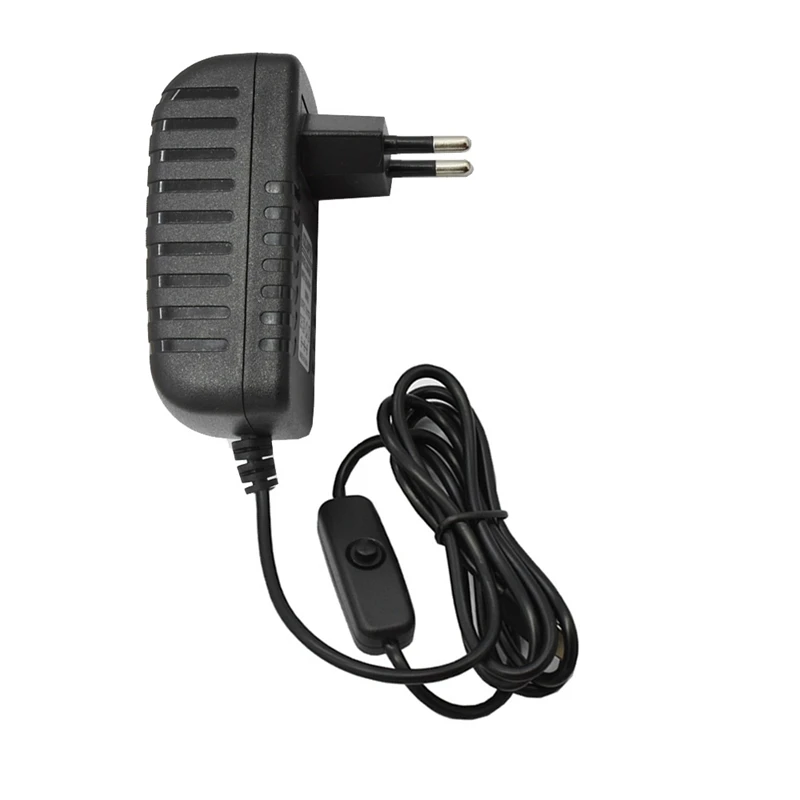 Pi 4 адаптер питания вкл/выкл переключатель Usb-C 5V 3.0A ЕС вилка