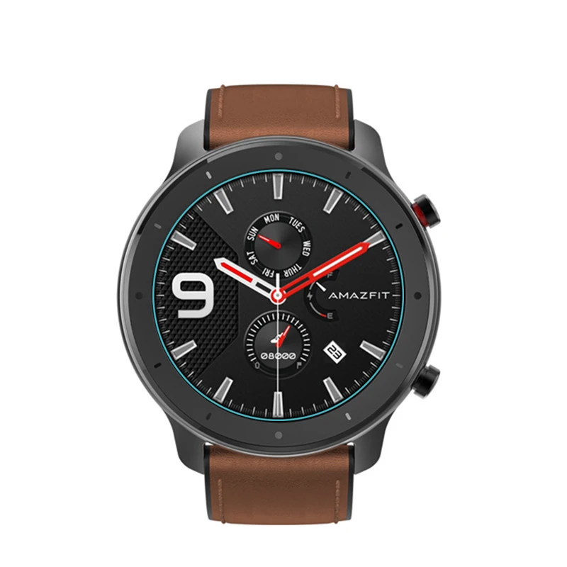 1-3 Pcs Protective Temepred Glass On For Xiaomi Huami Amazfit GTR 42mm G TR 47mm GT T R 42 47 MM Mi Smart Watch Screen Protector