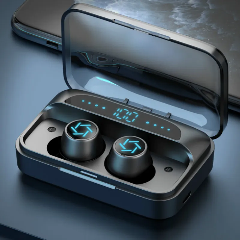 Беспроводные наушники Bluetooth 5 0 TWS с сенсорным цифровым дисплеем Hi Fi мини вкладыши