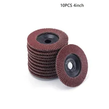 

10pcs 100mm Flap Grinding Sanding Discs Flap Sanding Discs 4" Angle Grinder Disc Grinding Wheel 60# 80# 100# 120# 320# Grinders