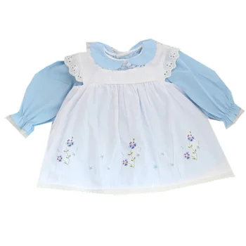 

Baby Girl Autumn Spring Long Sleeve Vintage England Style Princess Dress for Girls Party Cotton Dress