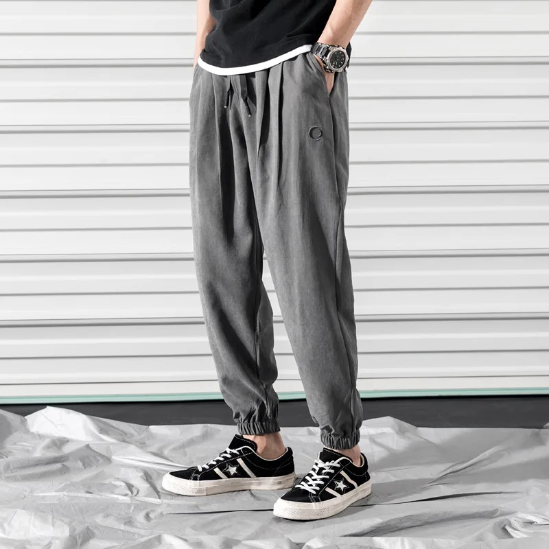 

Trend Dad Pants Harem Pants Baggy Pants Loose-Fit Korean-style Trend Summer Sweatpants Versatile Beam Leg Casual Capri Pants