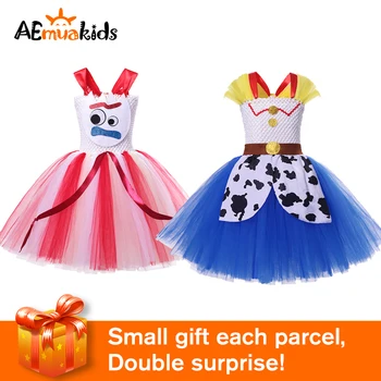 

AEMUAKIDS Toddler Girls Dress Up Costume Princess Casual Tulle Dress Cosplay Kids Clothes Birthday Party Fantasy Summer Wearing