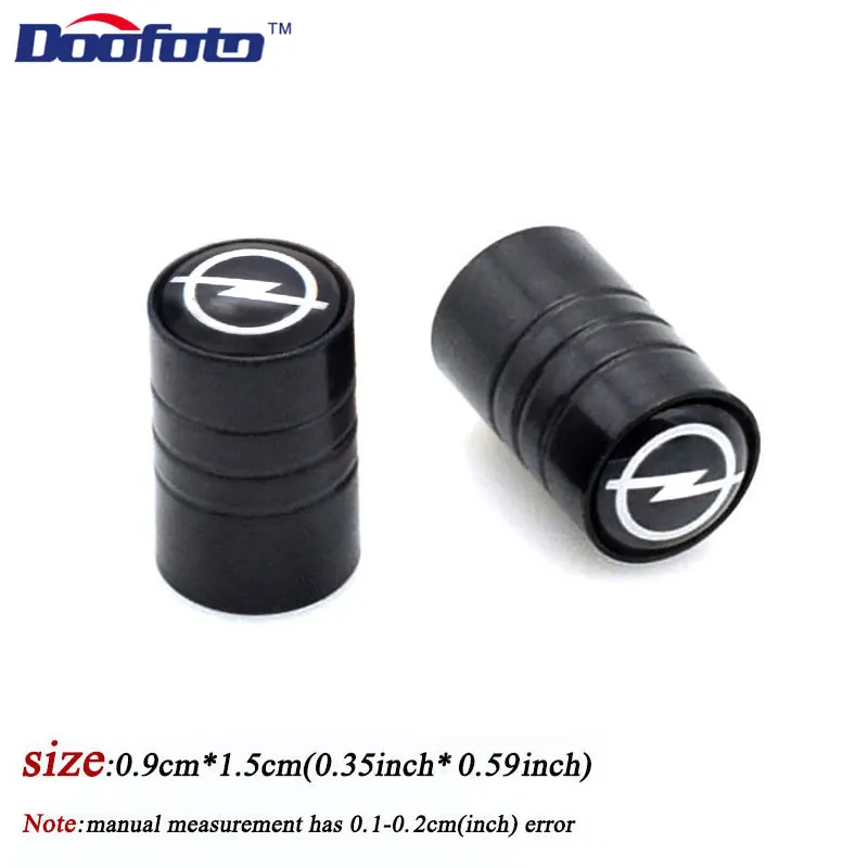 Doofoto 4x колпачки для автомобильных клапанов для Opel Astra j Insignia Astra Corsa Zafira b Mokka Vivaro Meriva, колпачок для рулевой шины, Стайлинг