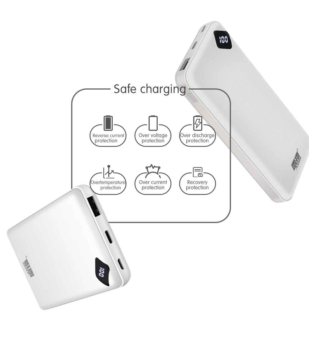 Leise, внешний аккумулятор, 10000 мА/ч, быстрая зарядка, USB, Micro-usb, type-C, Внешнее зарядное устройство для samsung Mi 9, 8, iPhone, HUAWEI