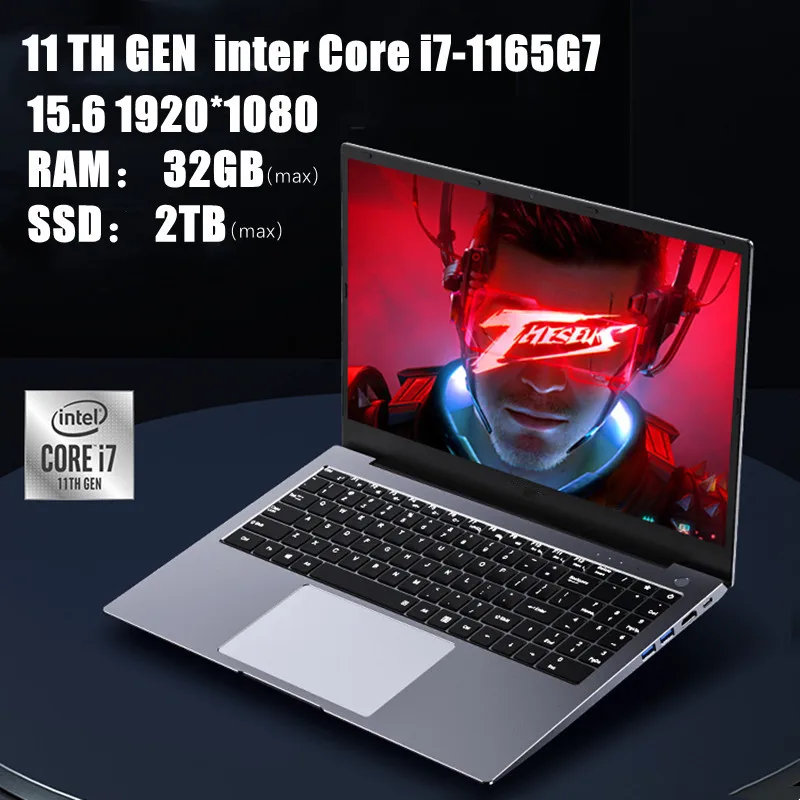 Neue in 2021 15,6 zoll Gaming Laptop Intel i7 1165G7 i5 1135G7 Windows 10 Metall Notebook Computer PC Netbook AC wiFi BT 4 * USB|Laptops| - AliExpress