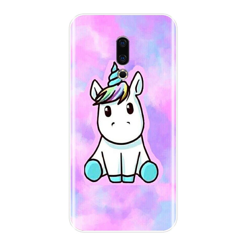 meizu phone case with stones back Soft Back Cover For Meizu 15 Lite 16 Plus 16th 16x Phone Case Silicone Cute Rainbow Unicorn For Meizu Pro 6 7 Plus U10 U20 meizu phone case with stones black Cases For Meizu