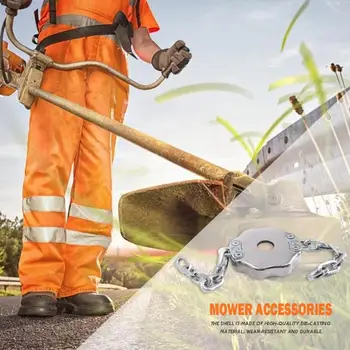 

Manganese Steel Lawn Mower Garden Brush Cutter Chain Grass Trimmer Head Garden Trimmer Grass Cutter Spare Parts Tools
