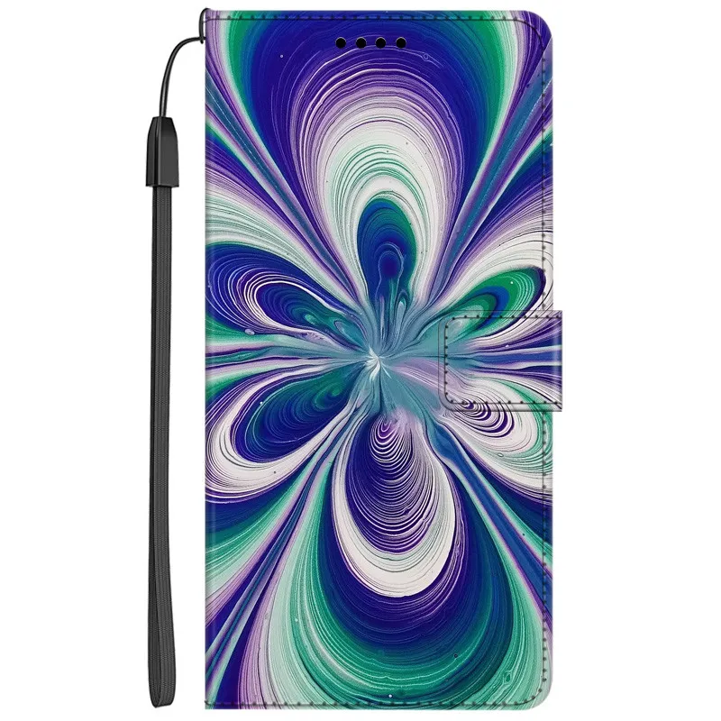 Elegant PU Leather Book Wallet Phone Case with Magnetic Closure and Card Holder Feature