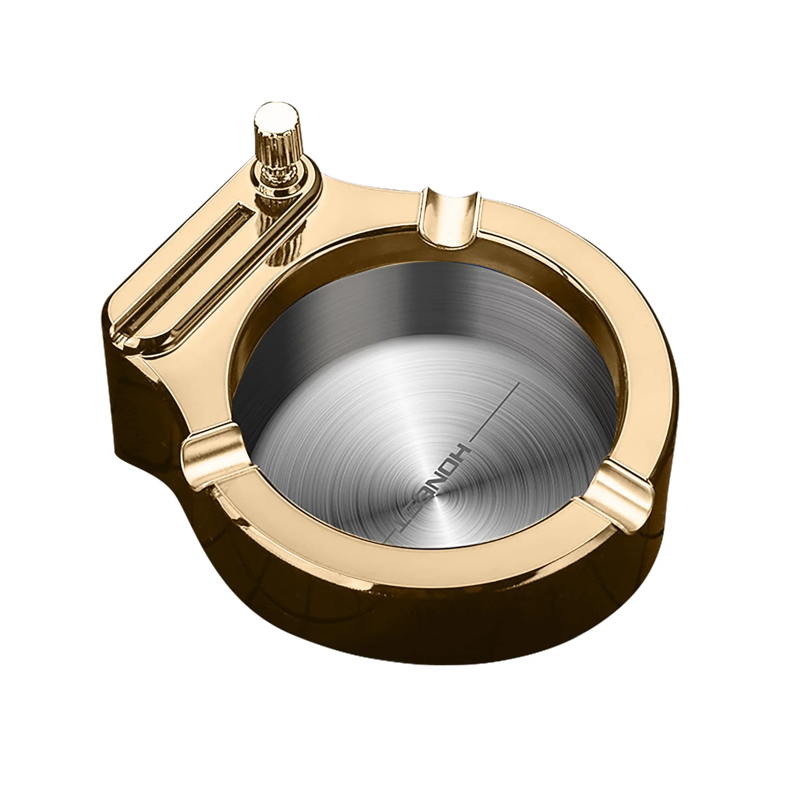 Lighter Ashtray Metal Oil Lighter Multifunctional Permanent Flint Lighter Desktop Home Office